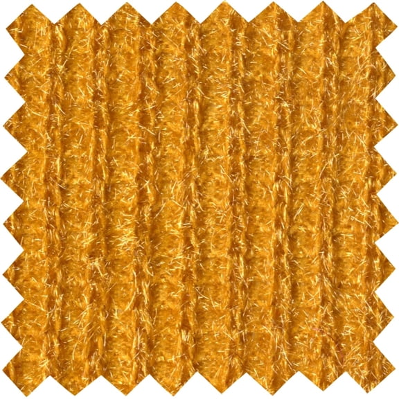 Razzle Dazzle Shaggy Knit Sweater, Faux Fur Fabric by the Yard (MUSTARD, 1.5"x1.5"SampleOfFabric)
