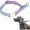 Gradient Lavender, variant on BELLA & PAL Slip Martingale Collar for Dogs, Limited Slip Design, Reflective, Escape-Proof, Gentle Control, Adjustable Training Collar with Quick-Release Strong Buckle, S