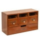 thumbnail image 3 of Organizador de escritorio con cajones, suministros de oficina ejecutivos, versátil caja de almacenamiento de madera para cosméticos y artículos de, 3 of 8