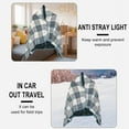 thumbnail image 4 of Qhnvtd Wearable Plaid Fleece Blanket with Button, Soft Cozy Shawl Blanket for Office Nap, Winter Warm Travel and Sofa Throw, Comfortable Flannel Fabric for Relaxation and Home Use, 4 of 5