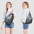 thumbnail image 2 of Classic Bohemian Sling Backpack - Timeless Paisley Print Shoulder Bag, Multi-Functional Pack for Cycling & Hiking, 2 of 4