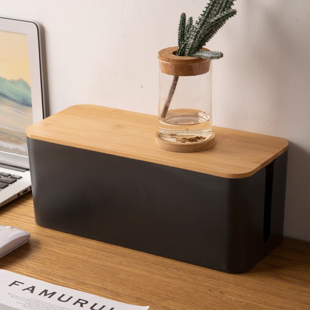 KYAIGUO Cable Management Boxes Stylish Cord Organizer and Cable Storage Boxes Cord Boxes to Hide Power Outlets