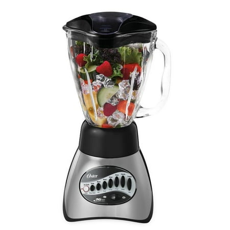 Oster Precise Blend 200 16-Speed Blender, Gray (Best Blender With Glass Pitcher)