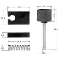 thumbnail image 5 of 1 Pcs Black Bridge Saddle For Headless Bass Bridge Accessories Guitar Accessories Parts Mu, 5 of 5