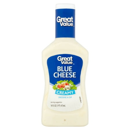 Great Value Creamy Blue Cheese Creamy Dressing & Dip, 16 fl oz