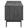 thumbnail image 2 of Modway Render Wood & Vinyl Record Display Stand with Sliding Door in Charcoal, 2 of 7