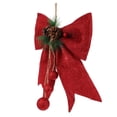 thumbnail image 3 of Raindrops Hanging Ornament Glitter Xmas Bowknot Red Foam 1Pcs, 3 of 8