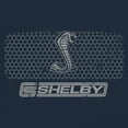 thumbnail image 3 of Shelby Logo Honeycomb Grille T-shirt Mustang Cobra GT Muscle Car GT500 GT350 Performance Powered by Ford Men's Tee, 3 of 7