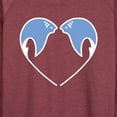 thumbnail image 3 of Instant Message - Sting Ray Heart - Women's Lightweight French Terry Long Sleeve Shirt, 3 of 6