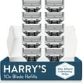 thumbnail image 1 of Harry's Original Blades - Men's Razor Refill Pack for Smooth Shaving - Razor Head Replacement - Five Sharp Blades - Flexible Hinge - Moisture Strip - Precision Trimmer - 10 Count, 1 of 7