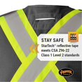 thumbnail image 4 of 6933BK Hi-Viz Safety Tear-Away Vest, 4 of 8