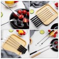thumbnail image 2 of SHISUYAN Stainless Steel Dinner Forks Black For Barbecue 6Pcs 10.2In, 2 of 8