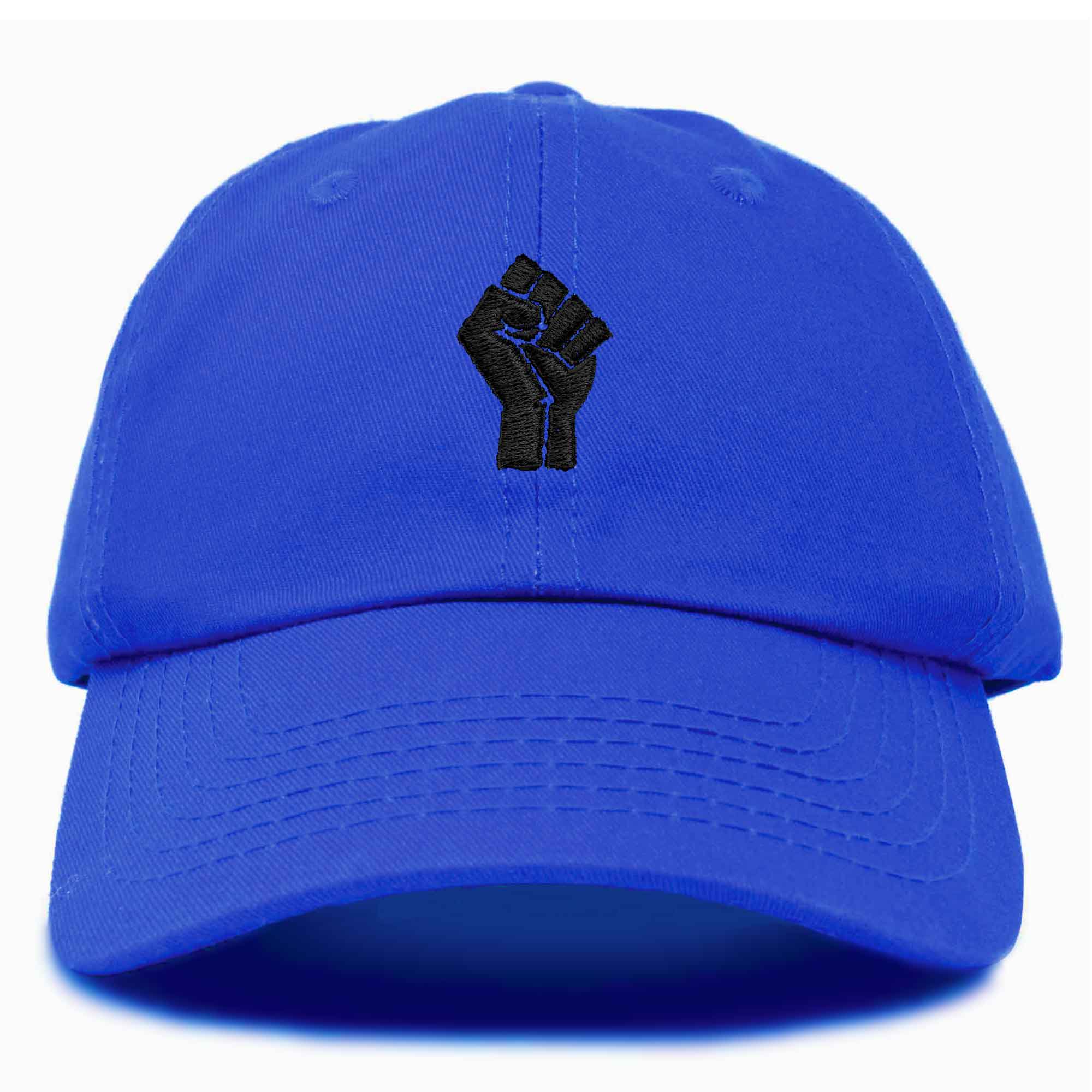 Dalix BLM Fist Baseball Cap Embroidered Hat in Royal Blue, Adult Unisex, Size: One Size