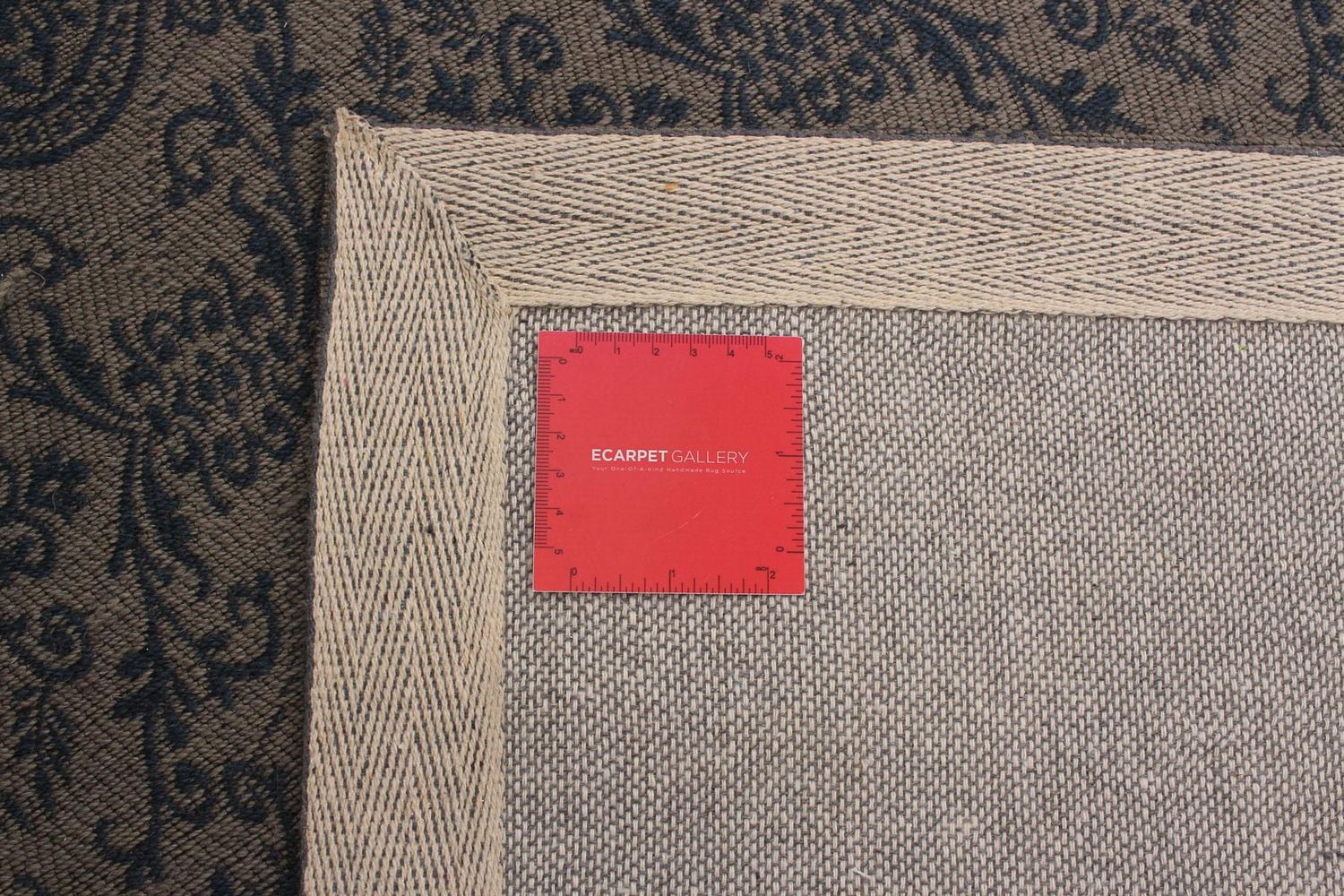 ECARPETGALLERY 4'5" x 6'7" Transitional Collage Handmade Area Rug for Living Room, Dining Room and Bedroom in Grey