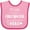 Pink and Fuchsia, variant on Inktastic My Dad is a Firefighter and a Hero Boys or Girls Baby Bib