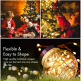 thumbnail image 4 of Guirnalda de Luces, Paquete de 5M 50LED Guirnalda de Luces con Pilas, Guirnalda de Luces de Alambre de Cobre para Interiores y Exteriores, Decoración para Dormitorio, Jardín, Boda, Fiesta, Navidad (2 Piezas en Amarillo Cálido) oso de fresa Electrónica, 4 of 5