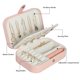 thumbnail image 3 of Joyero de viaje, pequeñas cajas organizadoras de joyas para mujeres y niñas, estuche de joyería de viaje de 2 capas, Mini portátil de cuero PU, 3 of 5