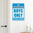 thumbnail image 4 of BTFSigns 8" x 12" Boy Cave Sign, Wall Decoration No Trespassing Aluminum Sign High Precision Printing, Water Proof, Girls Only Room Decor, No Girls Allowed for Boys Bedroom, 4 of 6
