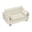 Beige, variant on Cozynest 55 Inch Convertible Velvet Sofa Bed 2 Seat Loveseat with Side Pockets for Small Spaces Living Room Bedroom Apartment Guest Room