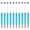 Blue gradient, variant on Giaone 10 Pcs/Set Beadable Ballpoint Pen 1.0mm Multicolor Bead Pen Black Ink Pen