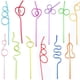 thumbnail image 4 of Pajitas Divertidas Y Locas, Coloridas Y Reutilizables, Para Suministros De Fiesta 30 Eigraketly  HA035840-00, 4 of 6
