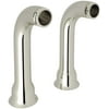 Rohl Ar00380 Deck Unions For Tub Fillers - Nickel