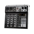 thumbnail image 2 of audio mixer,portable dj audio mixer sound board console,4 channel stereo digital sound mixing console,professional audio mixer sound board console,gaming podcast dj studio sound CUTICAT mezclador de audio, 2 of 8