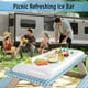 thumbnail image 1 of Bandeja flotante para piscina Bandeja de barra flotante inflable de 135 × 65 cm, Soporte de cerveza flotante de PVC, Bandeja de buffet de barra inflable XianweiShao 8390615768429, 1 of 1