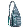 thumbnail image 1 of Tribal Style Sling Backpack – Shoulder Bag for Travel & Daily Use, Multi-Functional, Rustic Retro Design, 1 of 4