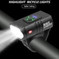 thumbnail image 1 of Lámpara delantera MTB 800LM 6 modos Luz de bicicleta USB recargable, 1 of 5