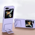 thumbnail image 4 of for Samsung Galaxy Z Flip 5 5G Case Designer Kickstand Shockproof Hard PC Camera Protection Cover for Girls Women -Purple, 4 of 14