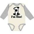 thumbnail image 3 of Inktastic First Birthday Soccer 1 Year Old Boy Boys or Girls Long Sleeve Baby Bodysuit, 3 of 5