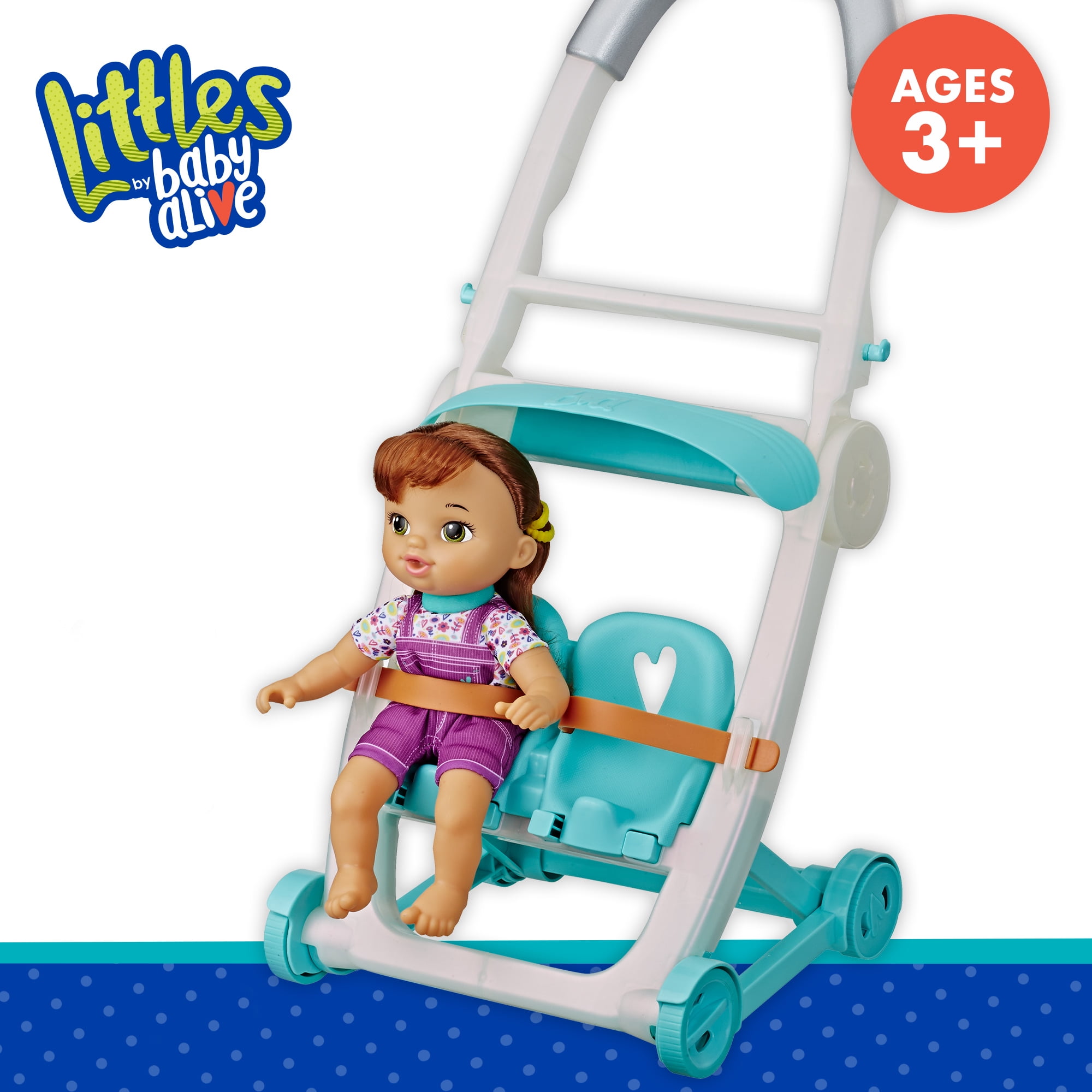 Baby Alive Littles Push /'N Kick Stroller Little Lucy Kid Toy Gift