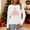 White, variant on Christmas Tree Shirt Women Christmas Embroidered Trees Long Sleeve Shirts Gift Xmas Graphic Tee Tops