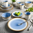 thumbnail image 3 of Gibson Elite Moonstruck 16-Piece Dinnerware Set, Blue, 3 of 5