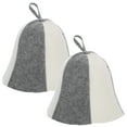 thumbnail image 1 of Shisuyan Bonnet de Sauna Isolé Confortable 2 Pcs Blanc 9.82x7.07x0.20 Po, 1 of 9