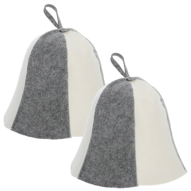 BRIGHTFUFU 2 piezas de fieltro de sauna sombreros de sauna gruesas