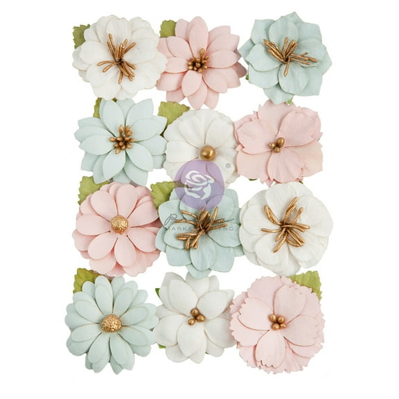 Prima Marketing Mulberry Paper Flowers-Fourteen/Love Notes