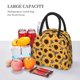 thumbnail image 5 of Disketp Artistic Zebra Print Sunflower Bolsa Térmica para Almuerzo, Lonchera con Abertura Amplia y Gran Capacidad, Organizador Reutilizable para Mujeres, Hombres y Adultos, 5 of 6