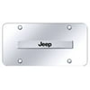 Au-TOMOTIVE GOLD Jeep Name Chrome on Chrome Plate