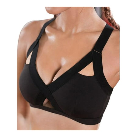 

Sexy Dance Womens Sports Bra Cross Elastic Band Exercise Gym Running Yoga Seamless Knitted Sexy Yoga Bras