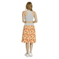 thumbnail image 5 of Women's Floral Iris Flower Petals Blooming A-line Printed Skirt Casual Wear, XL, Earth Yellow Orange, by Ambesonne, 5 of 6