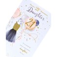 thumbnail image 4 of Daughter 21st Birthday Card - Daughter Birthday Card - 21st Birthday Card Female - Finished with Gold Glitter, 4 of 5