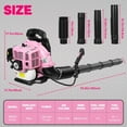 thumbnail image 6 of Seipouy Leaf Blower Backpack, 52CC 2 Cycle 550 CFM 1.7 HP Gas Powered Strong Air Flow , Ideal for Leaf, Sand, Gravel, Snow, Yard and Driveway, 6 of 9