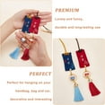 thumbnail image 4 of 1Set 2pcs Lucky Cat Blessing Bag Pendant Japanese Omamori Charms Brocade Blessing Bag with Tassel Japanese Maneki Neko Cat Charms Lucky Blessing Bag for Blessing Health Career Love Money Mixed Color, 4 of 6