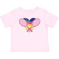 thumbnail image 3 of Inktastic Tennis Racket Heart Cute Girls Baby T-Shirt, 3 of 5