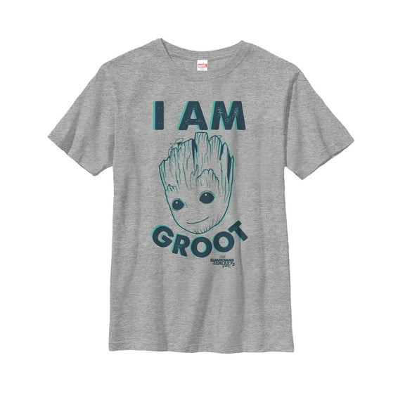 Boy's Marvel Guardians of the Galaxy Vol. 2 Secret Graphic Tee Athletic Heather Large