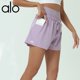 thumbnail image 2 of ALO yoga Fitness Pants Women's Summer Loose High Waist Belly Contracting Sports Shorts Double Layer Anti-Exposure Casual Fitness Pants, 2 of 5