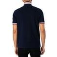thumbnail image 3 of Fila Faraz Tipped Rib Polo Shirt, Blue, 3 of 5