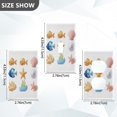thumbnail image 4 of IAUYY Retardant PC Material Toggle Switch Switch Plate Covers Easy DIY Installation with Screws Light Switch Cover Plate Corals and Seaweeds, 4 of 9